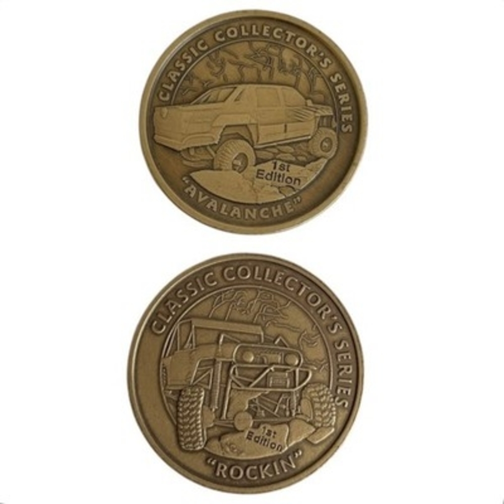 Four Wheelers Classic Collector’s Series Coins Avalanche & Rockin First Edition